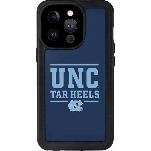 University of North Carolina University of Tar Heels iPhone 15 Pro Waterproof Case